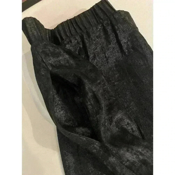 Johnny Was Women’s Pants 3X Black Shimmer Crinkle High Rise Wide Leg NWT $295 - Picture 9 of 11